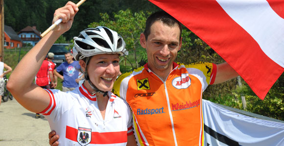 Die Sieger Theresia Kellermayr und Thomas Strobl