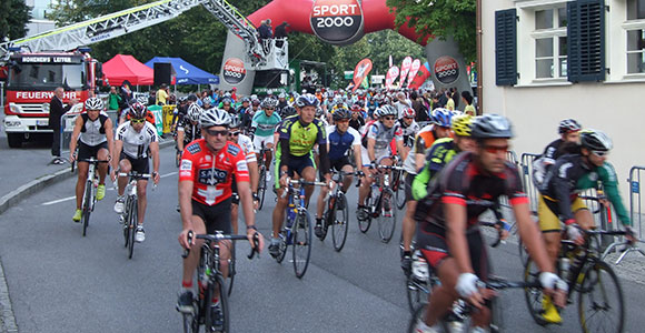 Start zum Highlander-Radmarathon 2012 in Hohenems