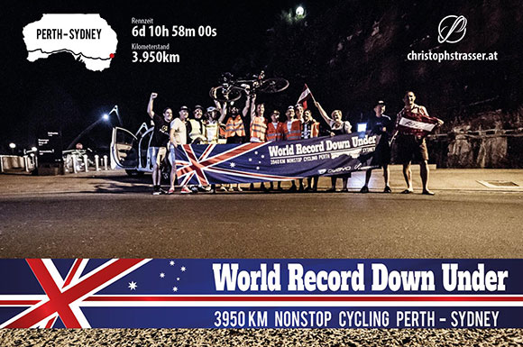 „Weltrekord Down Under powered by owayo“ - Es ist vollbracht (Bild: Manuel Hausdorfer/limeART)