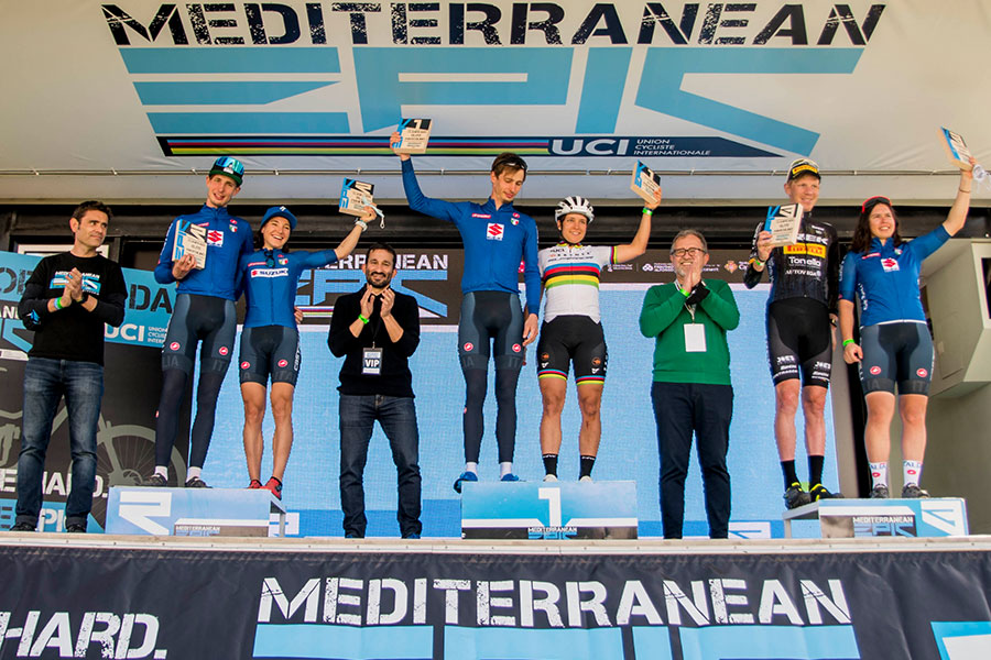 Das Gesamtsieger-Podium nach Etappe 4 (Bilder: Mediterranean Epic)
