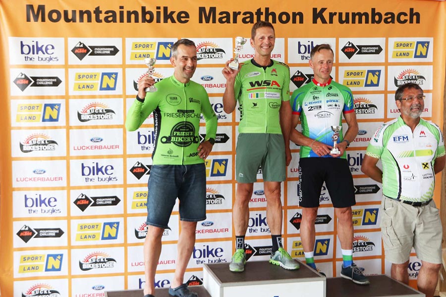 Siegerehrung der KTM Mountainbike Challenge in Krumbach (Foto: Gerald Brunner)