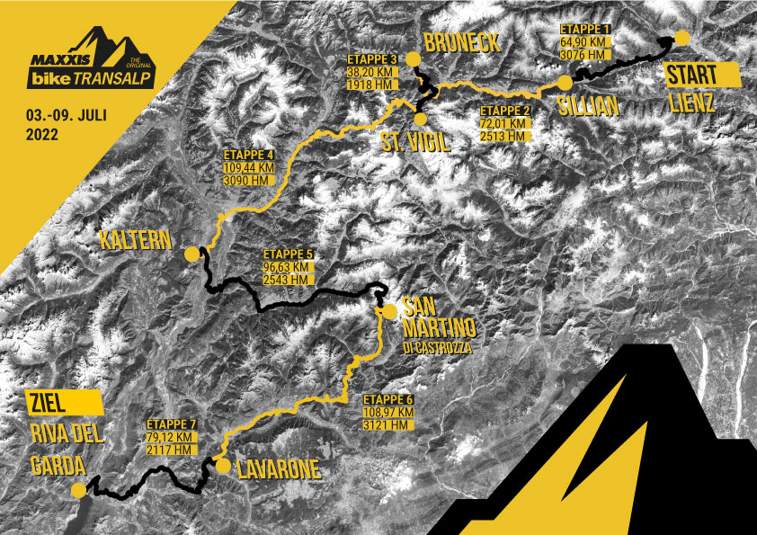 tour transalp 2011 strecke