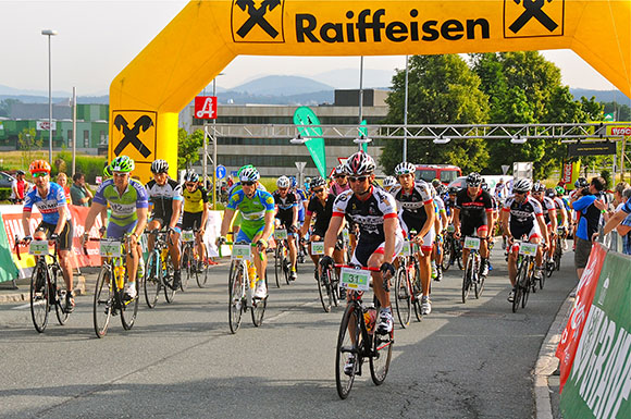 Radmarathon in der malerischen Hügellandschaft der Weststeiermark (Bild Radteam Lannach)