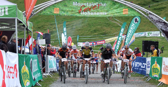 Werbung für den MTB Sport bei den Österreichischen MTB Staatsmeisterschaften in Vorarlberg
